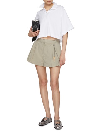 Figure View - Click To Enlarge - ALEXANDERWANG - Chain Detail Shorts