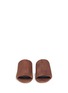 Front View - Click To Enlarge - MANSUR GAVRIEL - Mid heel suede mule sandals