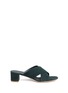 Main View - Click To Enlarge - MANSUR GAVRIEL - Mid heel cross strap suede sandals