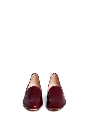 Front View - Click To Enlarge - MANSUR GAVRIEL - Spazzolato leather loafers