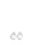 Back View - Click To Enlarge - NATIVE  - 'Juniper' glossy perforated toddler slip-ons