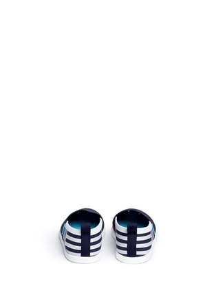 Back View - Click To Enlarge - NATIVE  - 'Venice' shell stripe print toddler slip-ons