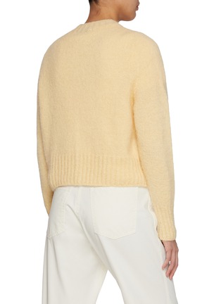 Back View - Click To Enlarge - NOTHING WRITTEN - Cropped Knit Cardigan