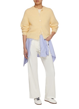 Figure View - Click To Enlarge - NOTHING WRITTEN - Cropped Knit Cardigan