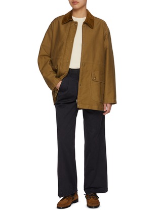 Figure View - Click To Enlarge - NOTHING WRITTEN - Gato Pleated Front Cotton Tuck Pants