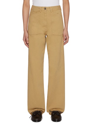 Main View - Click To Enlarge - NOTHING WRITTEN - Pet Selvage Cotton Pants
