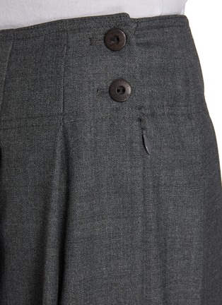  - NOTHING WRITTEN - Pleated Wool Blend Midi Skirt