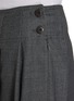  - NOTHING WRITTEN - Pleated Wool Blend Midi Skirt