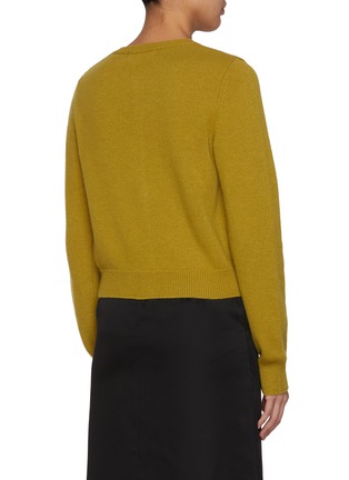 Back View - Click To Enlarge - NOTHING WRITTEN - Diene Cropped Knit Cardigan