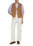 Figure View - Click To Enlarge - NOTHING WRITTEN - Western Suede Leather Sest