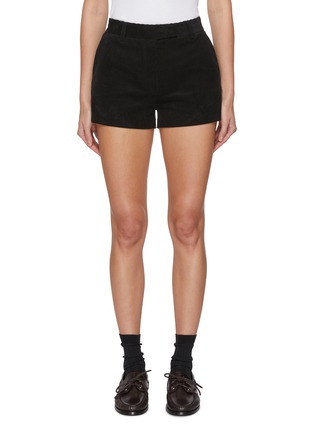 Main View - Click To Enlarge - NOTHING WRITTEN - Mico Flat Front Corduroy Shorts