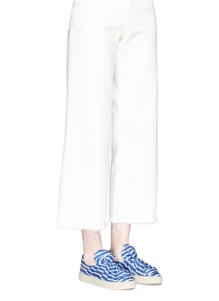 Figure View - Click To Enlarge - PORTS 1961 - Twist bow stripe slip-ons