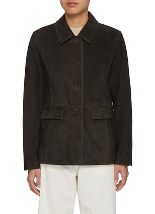 Main View - Click To Enlarge - NOTHING WRITTEN - Rona Suede Leather Jacket