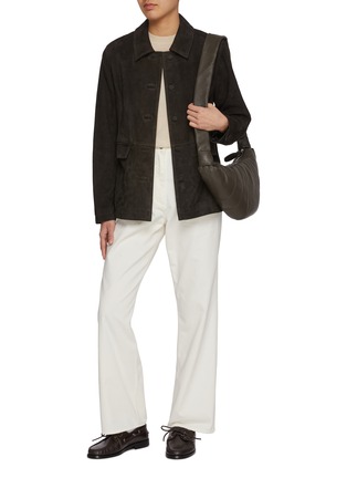 Figure View - Click To Enlarge - NOTHING WRITTEN - Rona Suede Leather Jacket