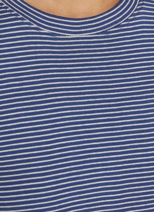  - NOTHING WRITTEN - Striped Cotton T-Shirt