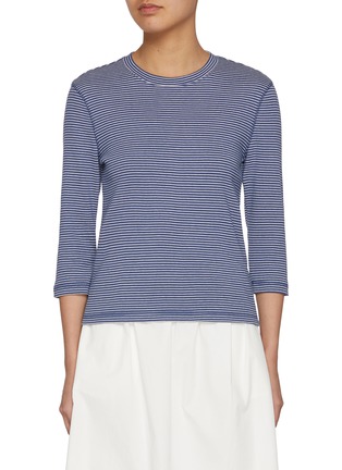Main View - Click To Enlarge - NOTHING WRITTEN - Striped Cotton T-Shirt