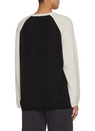 Back View - Click To Enlarge - NOTHING WRITTEN - Palie Raglan Wool Blend Pullover