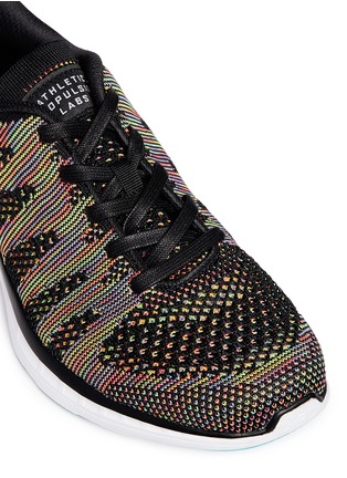Detail View - Click To Enlarge - ATHLETIC PROPULSION LABS - 'Techloom Pro' stripe knit sneakers