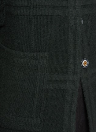  - BRUNO MANETTI - Checkered Two Front Pocket Knit Jacket