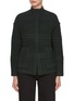 Main View - Click To Enlarge - BRUNO MANETTI - Checkered Two Front Pocket Knit Jacket