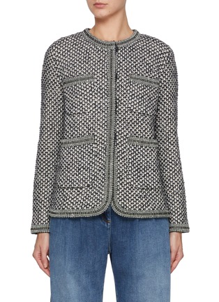 Main View - Click To Enlarge - BRUNO MANETTI - Four Front Pocket Knit Jacket