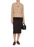 Figure View - Click To Enlarge - BRUNO MANETTI - Two Front Pocket Wool Cashmere Knit Jacket