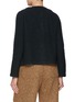 Back View - Click To Enlarge - BRUNO MANETTI - Two Front Pocket Wool Cashmere Knit Jacket