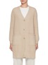 Main View - Click To Enlarge - BRUNO MANETTI - V-Neck Long Wool Cashmere Cardigan
