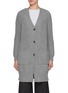 Main View - Click To Enlarge - BRUNO MANETTI - V-Neck Long Wool Cashmere Cardigan