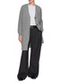 Figure View - Click To Enlarge - BRUNO MANETTI - V-Neck Long Wool Cashmere Cardigan