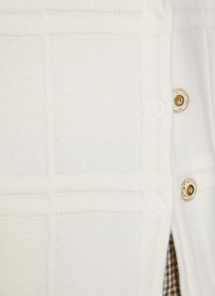  - BRUNO MANETTI - Lapel Collar Checker Knit Jacket