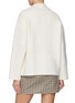 Back View - Click To Enlarge - BRUNO MANETTI - Lapel Collar Checker Knit Jacket