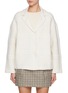Main View - Click To Enlarge - BRUNO MANETTI - Lapel Collar Checker Knit Jacket