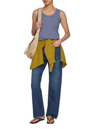 Figure View - Click To Enlarge - NOTHING WRITTEN - Sailor Striped Cotton Tank Top