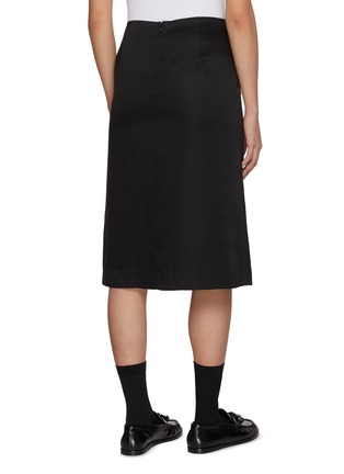 Back View - Click To Enlarge - NOTHING WRITTEN - Lola Satin Midi Skirt