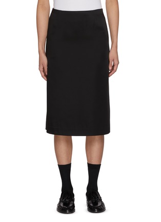 Main View - Click To Enlarge - NOTHING WRITTEN - Lola Satin Midi Skirt