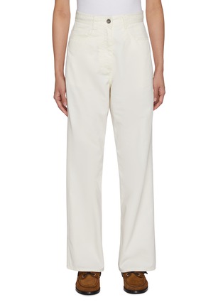 Main View - Click To Enlarge - NOTHING WRITTEN - Eden Washed Cotton Blend Pants