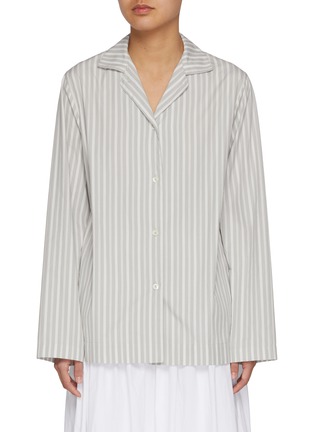 Main View - Click To Enlarge - NOTHING WRITTEN - Mago Striped Cotton Shirt