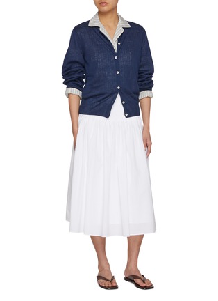 Figure View - Click To Enlarge - NOTHING WRITTEN - Mago Striped Cotton Shirt