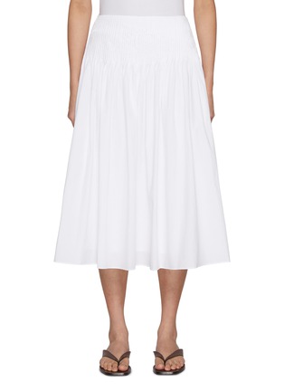 Main View - Click To Enlarge - NOTHING WRITTEN - Bona Pleated Cotton Midi Skirt