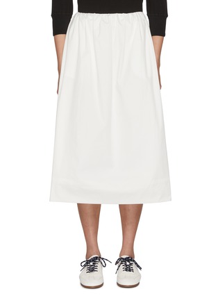 Main View - Click To Enlarge - NOTHING WRITTEN - Toi A-line Cotton Midi Skirt