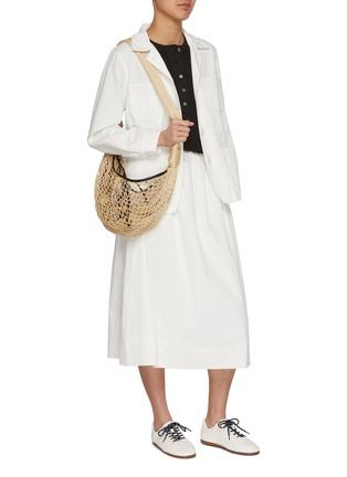 Figure View - Click To Enlarge - NOTHING WRITTEN - Toi A-line Cotton Midi Skirt