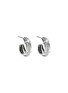 Main View - Click To Enlarge - JOHN HARDY - Bamboo Diamond Sterling Silver Small Hoop Earrings