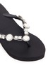 Detail View - Click To Enlarge - UZURII - 'Marilyn Mid Heel' crystal wedge thong sandals