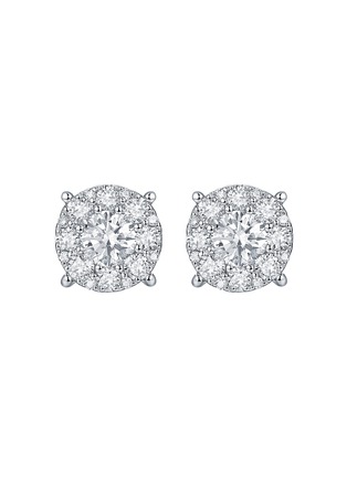 Main View - Click To Enlarge - LC COLLECTION JEWELLERY - Diamond 18K White Gold Earrings