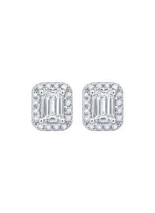 Main View - Click To Enlarge - LC COLLECTION JEWELLERY - Diamond 18K White Gold Earrings