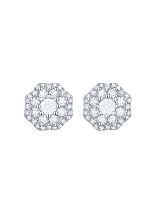 Main View - Click To Enlarge - LC COLLECTION JEWELLERY - Diamond 18K White Gold Earrings