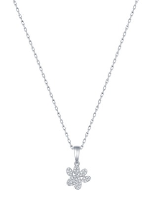 Main View - Click To Enlarge - LC COLLECTION JEWELLERY - Diamond 18K White Gold Pendant Necklace