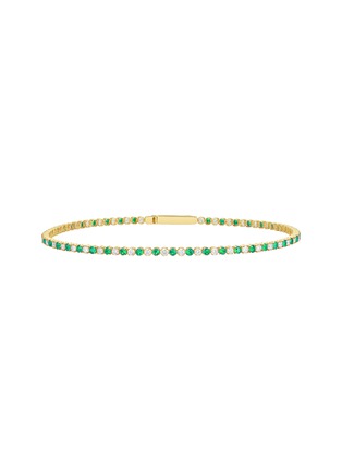 Main View - Click To Enlarge - LC COLLECTION JEWELLERY - Diamond Emerald 18K Gold Bracelet