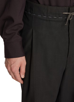  - MAISON MARGIELA - Straight Leg Light Fresco Wool Drawstring Waist Pants
